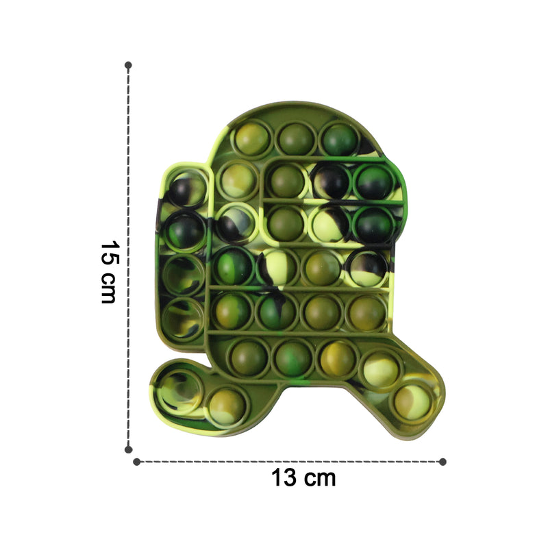Premium Cartoon Shape Silicone Pop It Fidget Toy (1 Pc)