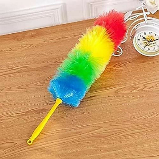 Rainbow Microfiber Plastic Duster 24 Inch | Flexible & Lightweight Dust Cleaner