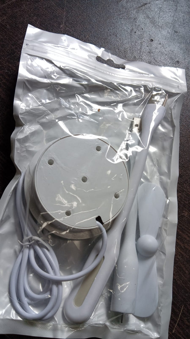  Mini USB Fan & light