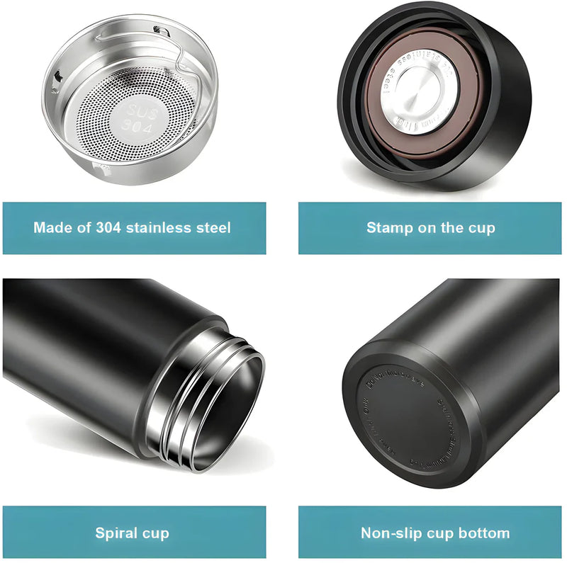 Smart Vacuum Insulated Water Bottle With LED Temperature Display