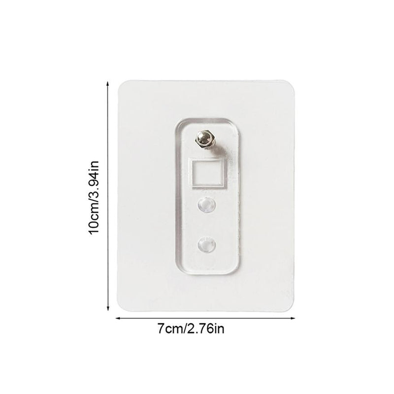 Adhesive Plastic Wall Hook Self Stick Hanger Strong Hold Storage (1 Pc)