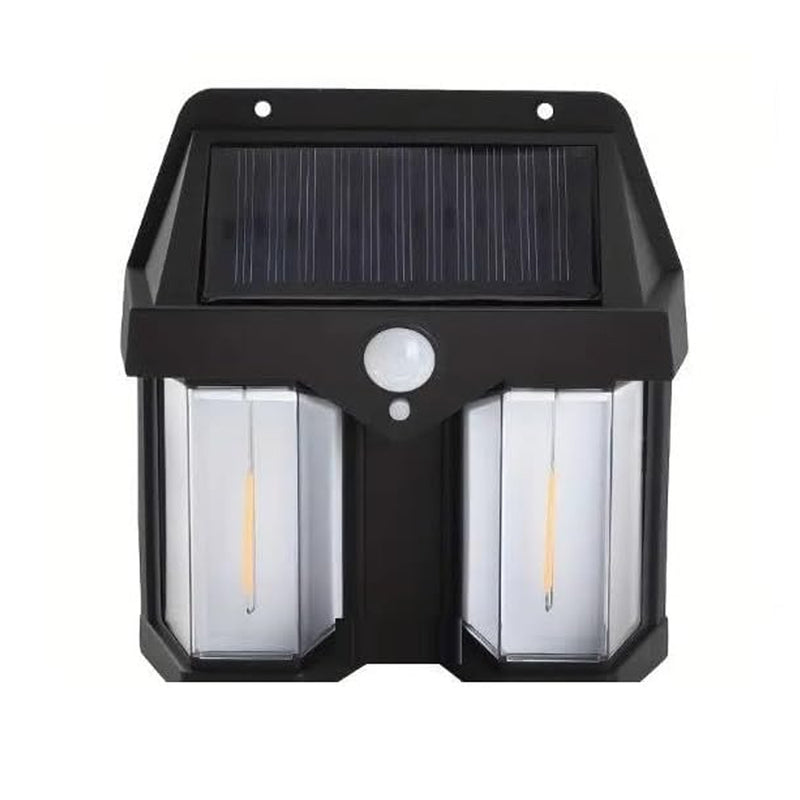 Outdoor Solar Wall Lamp  Waterproof High Quality Villa Garden Night Lamp Double Light (1 Pc)