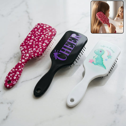 Premium Kids Hair Brush With Fun And Colorful Designs (1 Pc Mix Design)