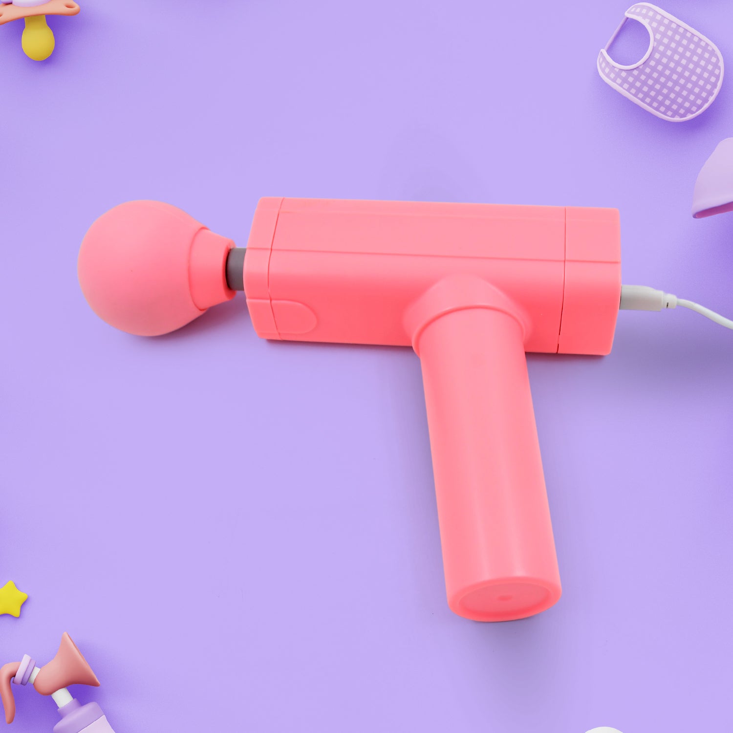 Massage Gun Deep Relax Powerful Muscle Massager Usb Chargeable (Onam Sale Price - Prepaid Only)