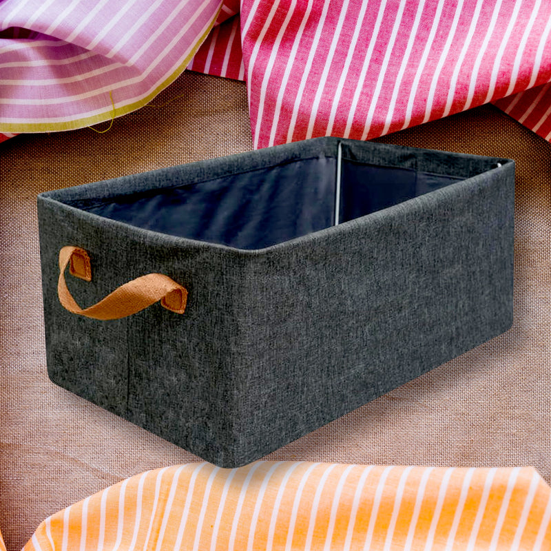 Foldable Storage Box With Lid & Handles