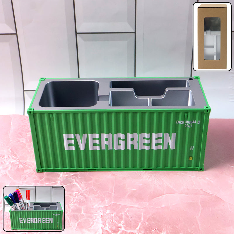 Container-style Multi-compartment Desk Organizer (1 Pc)