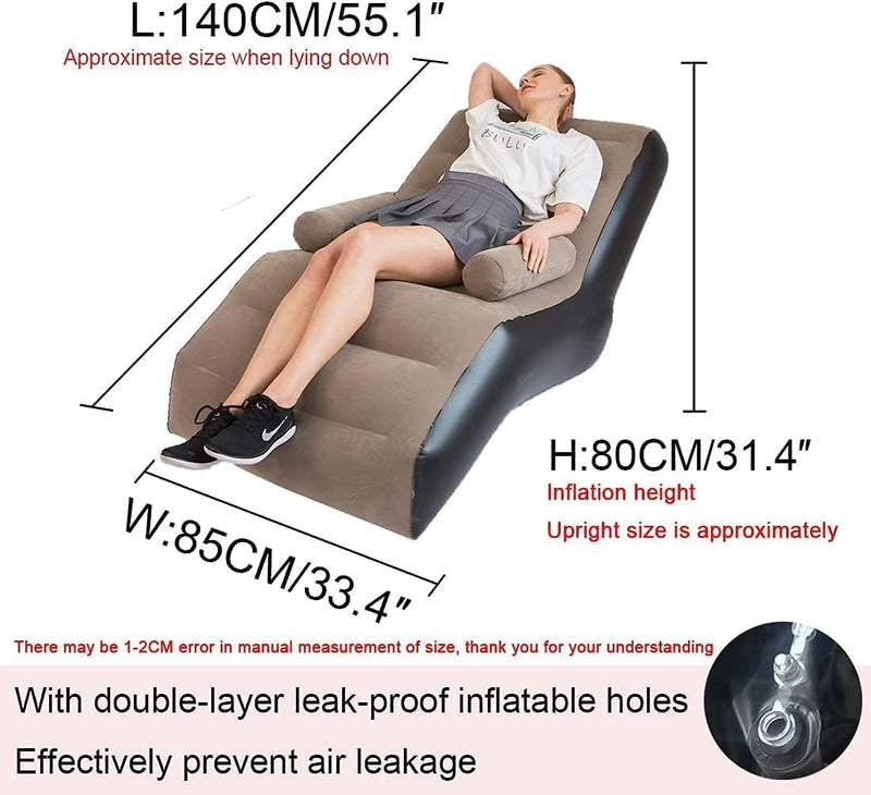 Trending Inflatable Air Sofa Chair with Electric air Pump | Foldable Lounge Chair with Armrests | Best Quality