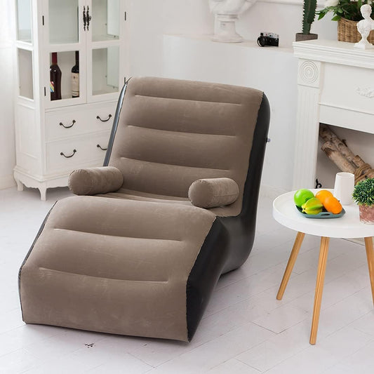 Trending Inflatable Air Sofa Chair with Electric air Pump | Foldable Lounge Chair with Armrests | Best Quality