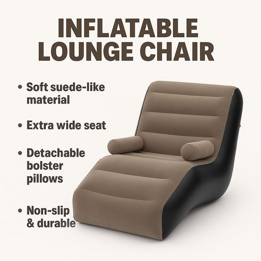 Trending Inflatable Air Sofa Chair with Electric air Pump | Foldable Lounge Chair with Armrests | Best Quality