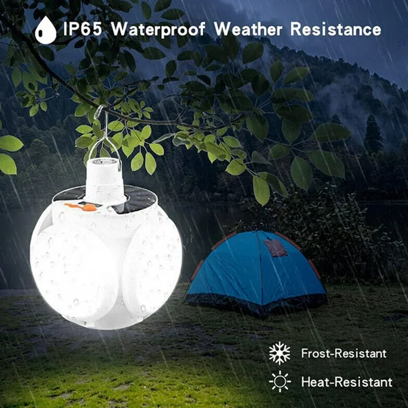 Solar Multi-functional Emergency LED Light Bulb With USB Charging