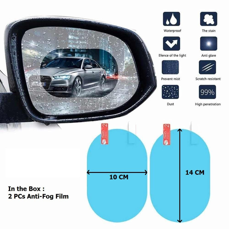 Anti Fog & Anti Scratch Rear view Mirror Sticker Film, Waterproof