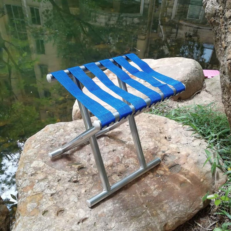 Folding Travel Stool Portable Outdoor Chair for Fishing Hiking & Picnic (1 Pc)