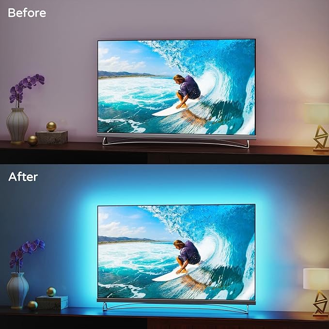 Smart LED Strip Light 10-meter Long with Remote. App control, Music/voice control