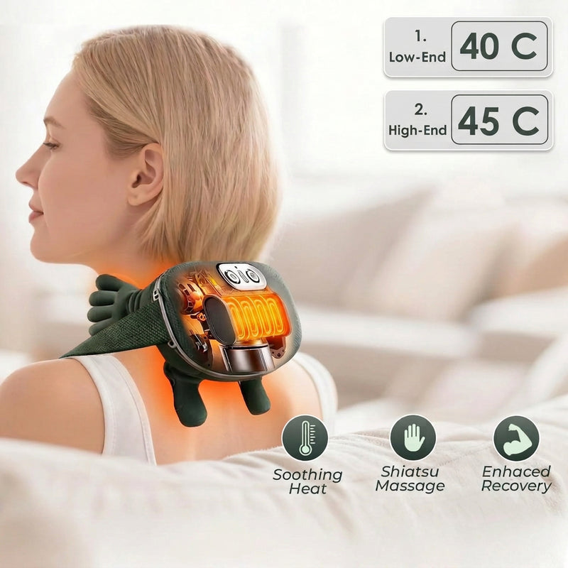 Shoulder and Neck Massager, Wireless Simulated- Heated Hand Massager