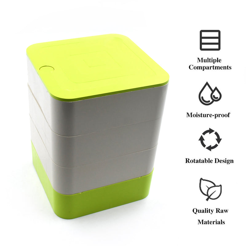 4 Layers 360 Degree Rotating Jewellery Storage Box