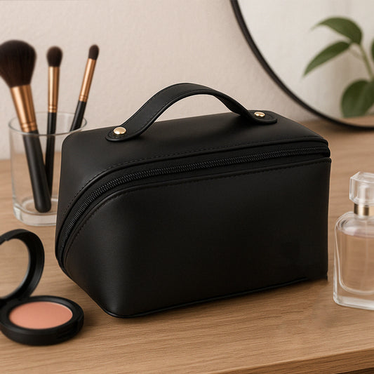 Travel Makeup / Toiletry Organizer Pouch With Zipper & Handle