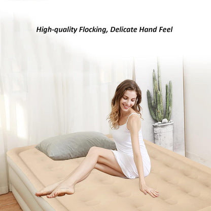 Portable Inflatable Folding Lazy Bed (190x100x40 Cm / 1 Pc)
