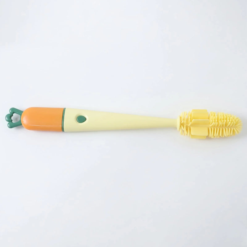 3 In 1 Bottle Cleaning Brush With Silicone Head For Cups And Flasks (1 Pc)