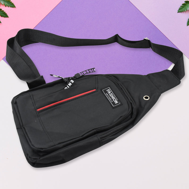 Waterproof Anti Theft Cross-body Bag, USB Charging, Earphone Hook Sling (1 Pc)