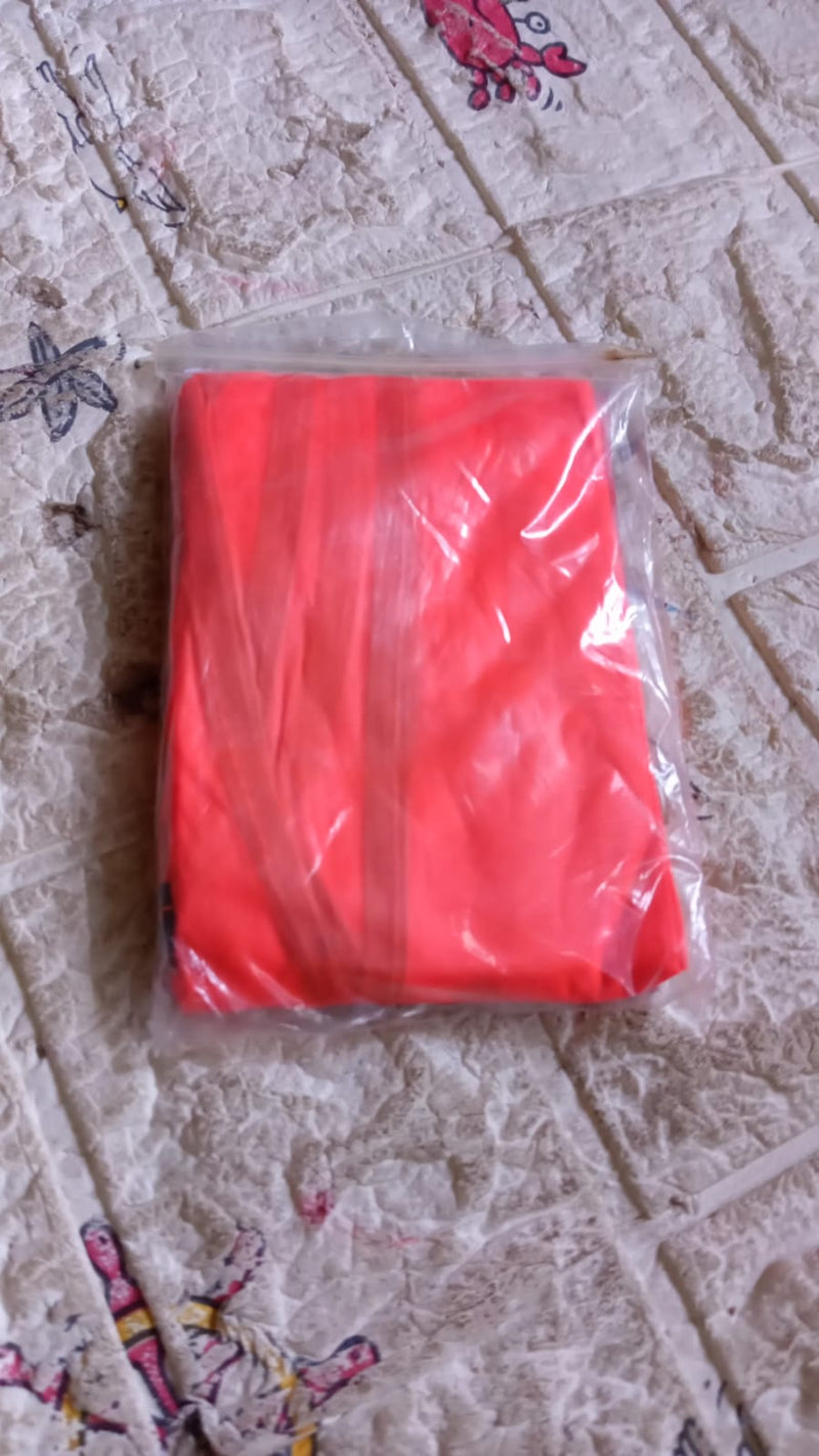 Economy PVC Safety Vest – Soft Vinyl, Tie Closure, High Visibility