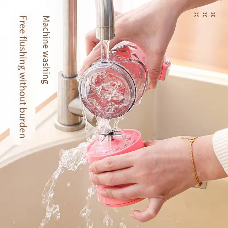 Electric Crusher Juicer With Multicolour Light, 8 Blades (600 ML)