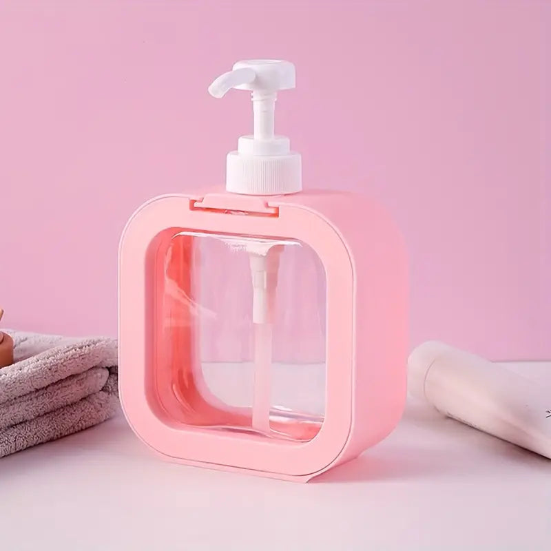 Snap Sink Dispenser Plastic Clear Empty Pump Lotion Bottles Random Colour (1 Set)