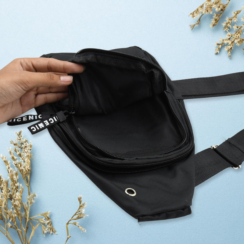 Waterproof Anti Theft Cross-body Bag, USB Charging, Earphone Hook Sling (1 Pc)