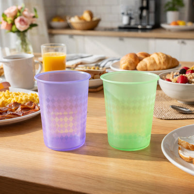 Reusable Plastic Drinking Glass 200 Ml Approx (1 Pc Mix Color)