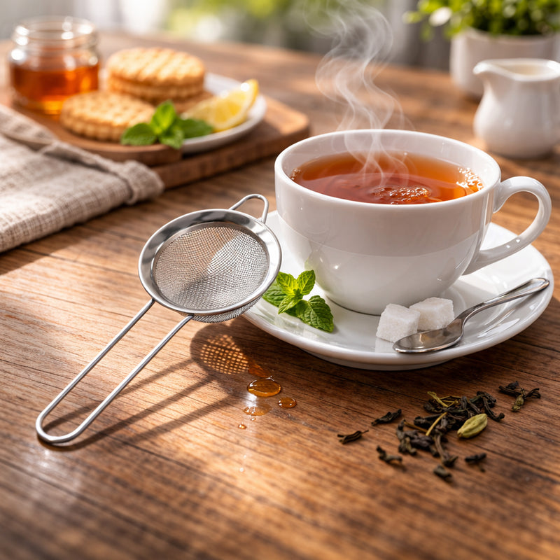 Stainless Steel Tea Strainer 3 Piece Set