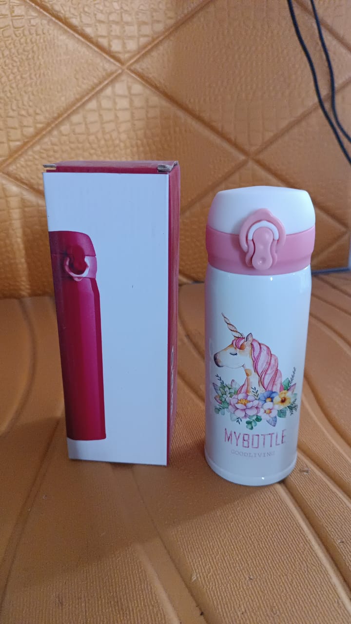 Stainless Steel Insulated Vacuum Water Bottle (350 ml Approx)