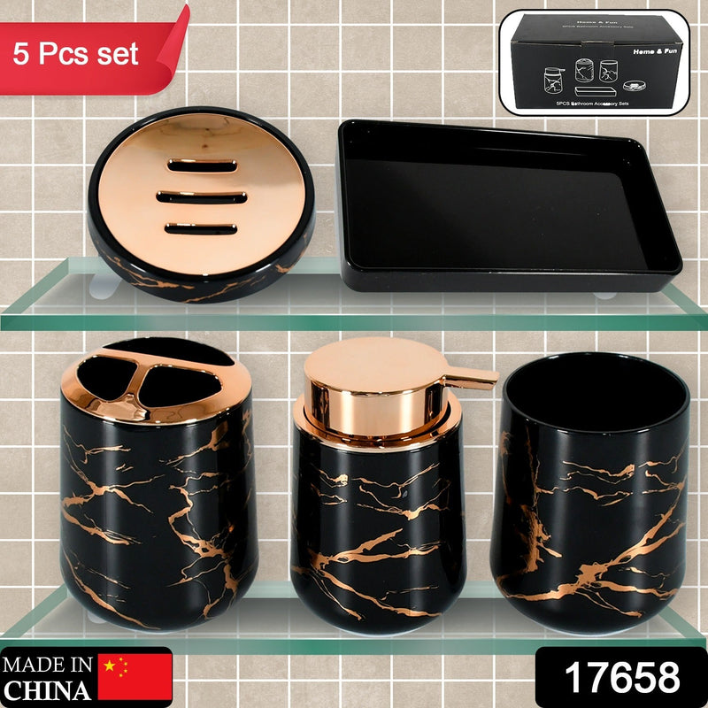 Bathroom Accessory Set Bathroom Decor Premium Quality (5 PCS)