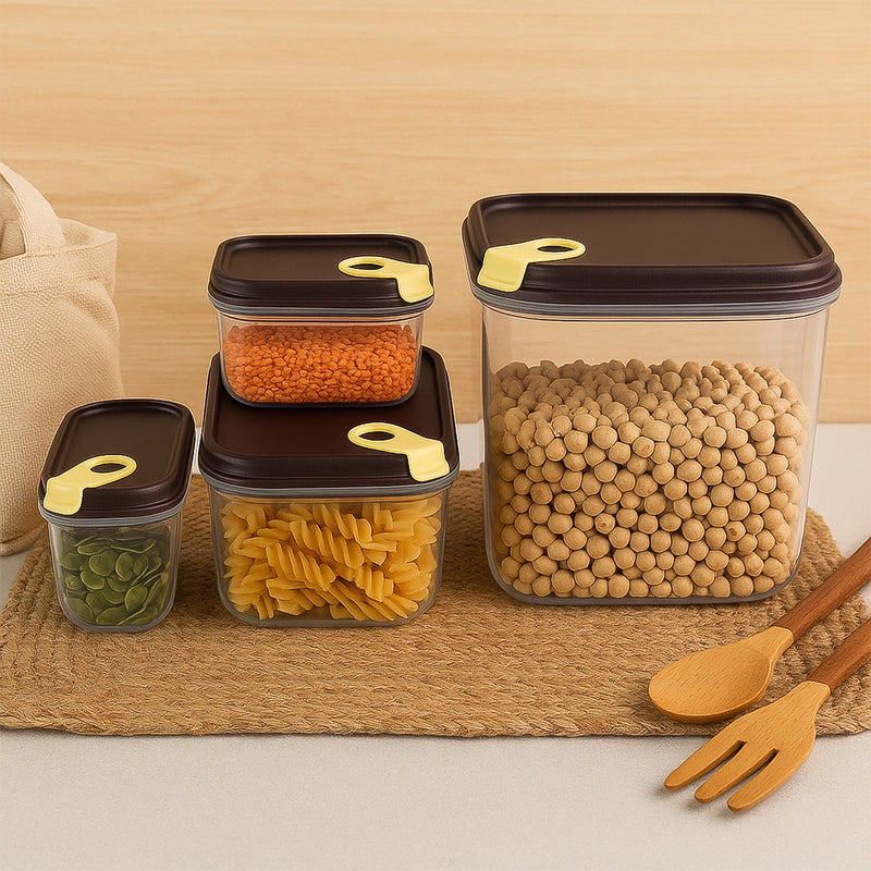 Ritu Push N Lock Airtight Food Storage Container Set (4 Pc)