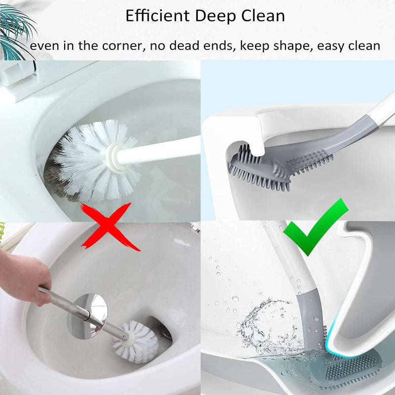 Golf Toilet Cleaner Brush & Magic Sticker Holder