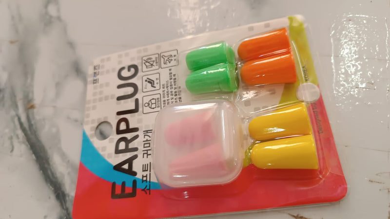 Soft Foam Noise-Cancelling Earplugs 4 pairs
