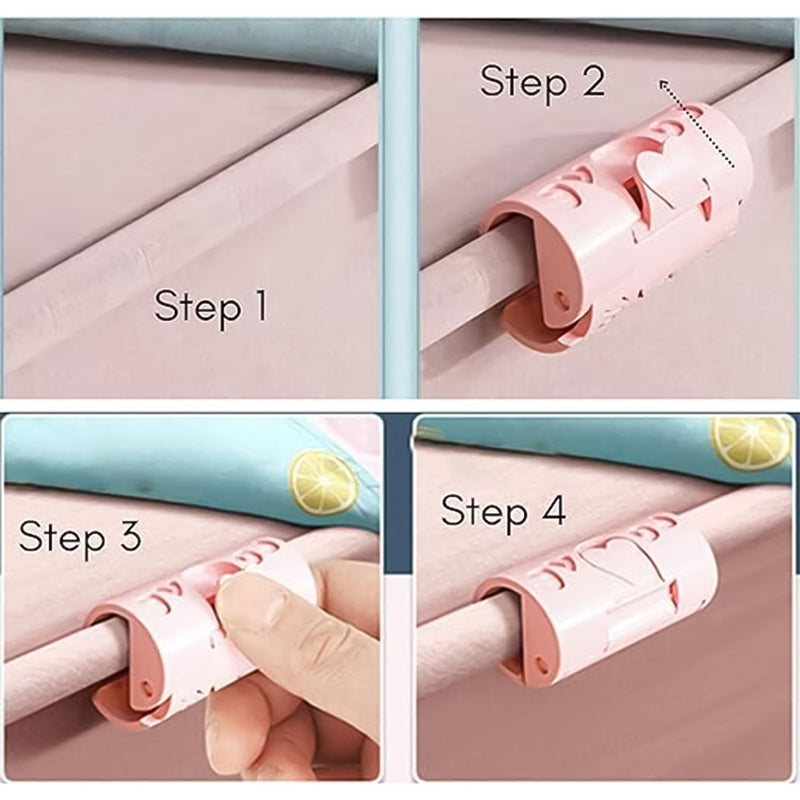 Bed Sheet Clips Elastic Fitted Quilt Bed Sheet Holder (1 Pc)