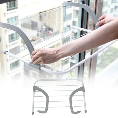 Metal Steel Folding Drying Rack For Clothes Outdoor, Indoor
