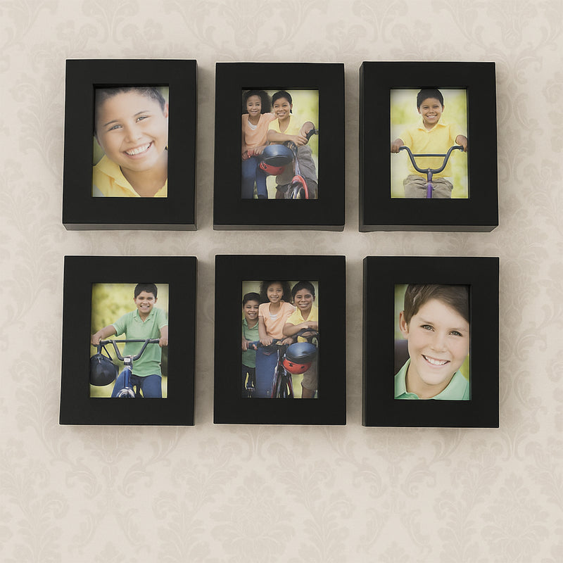 12 Pcs Premium Black Photo Frame Set / Wall Hanging Gallery Frames