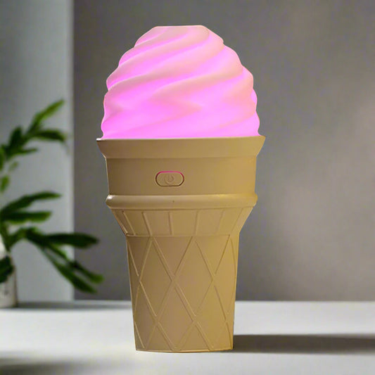 Ice Cream Design LED Humidifier For Freshening Air  Fragrance