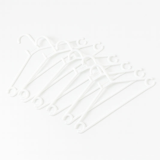 Plastic Clothes Hangers  Set Of 6