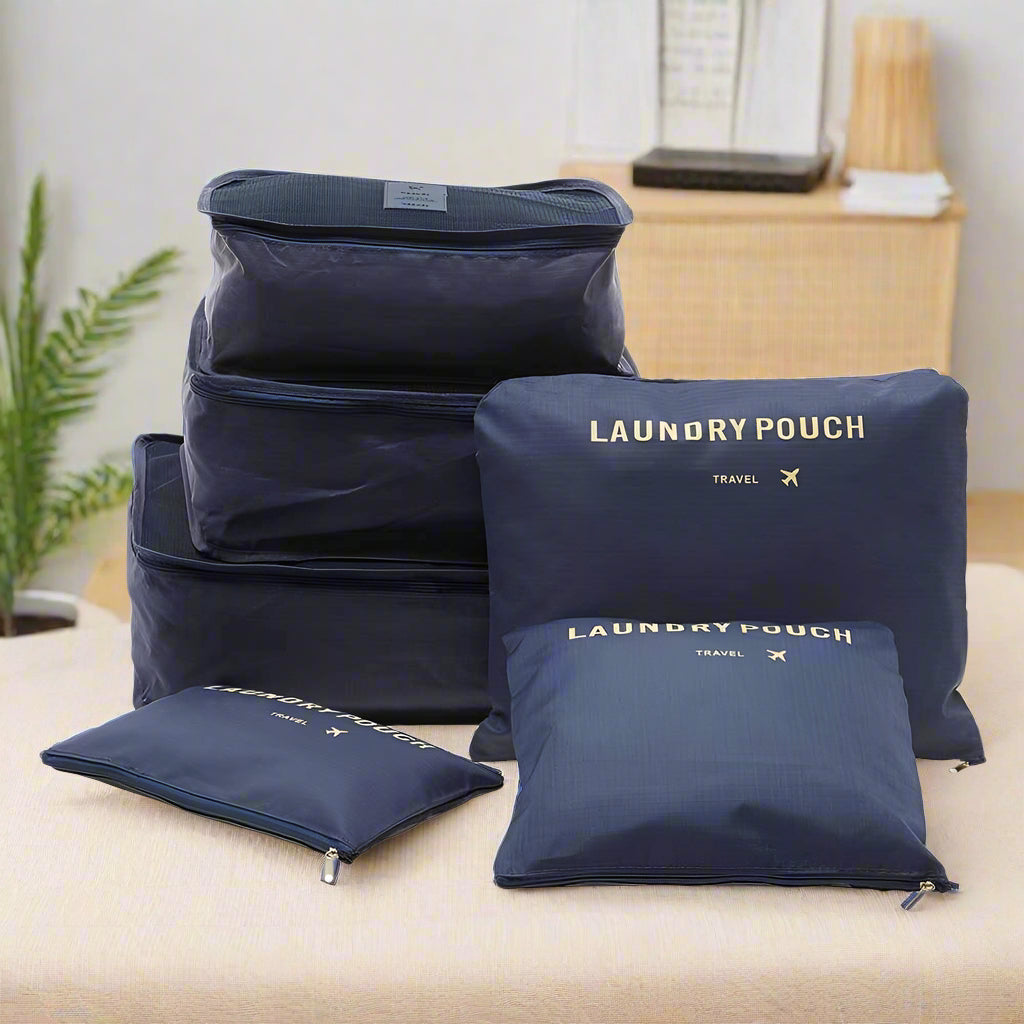 Cloth Organizer Pouch / Laundry Zipper Bags (6 Pcs)