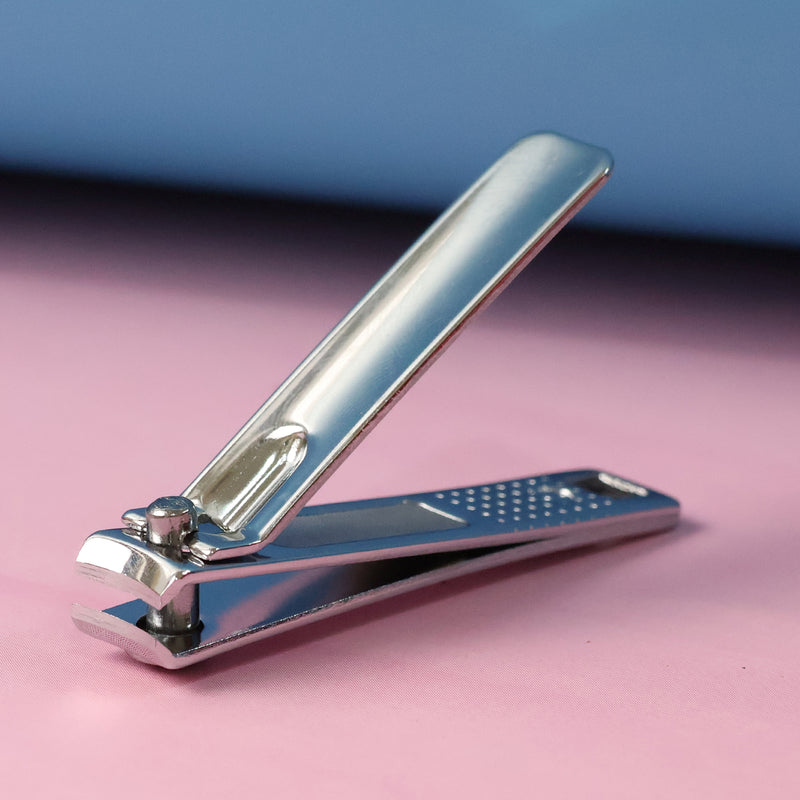 Cute Nail Clipper With Nail Catcher Nail File - Stainless Steel (1 Pc)