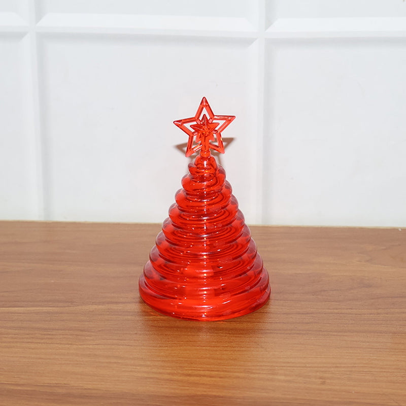 Premium LED Glowing Spiral Christmas Tree Night Lamp (1 Pc)
