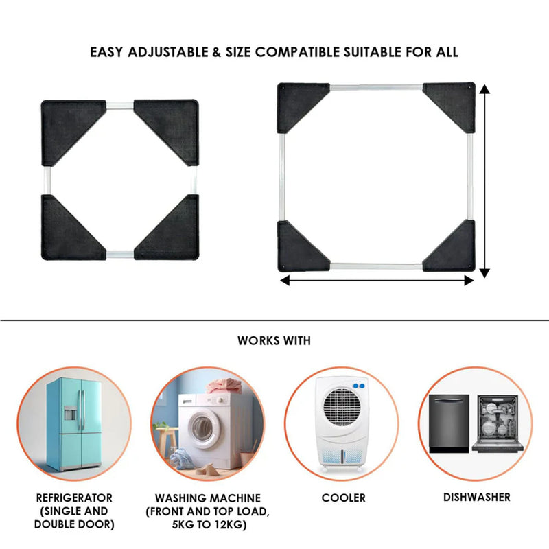 Adjustable Washing Machine  Refrigerator Stand (6767 Cm 1 Pc)