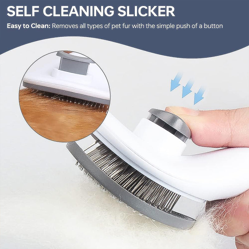 Self-cleaning Slicker Brush For Dogs / Cats