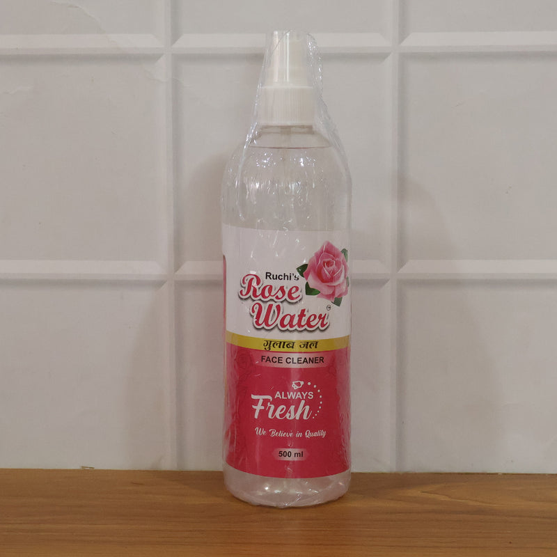Rose Water Face Cleanser Spray Bottle (1 Pc 500 Ml)