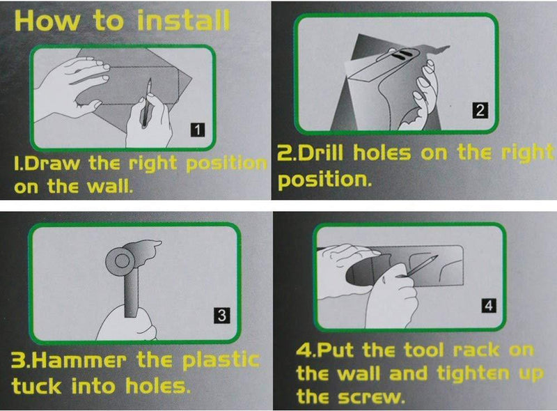 3-layer Mop And Broom Holder, Wall Mounted