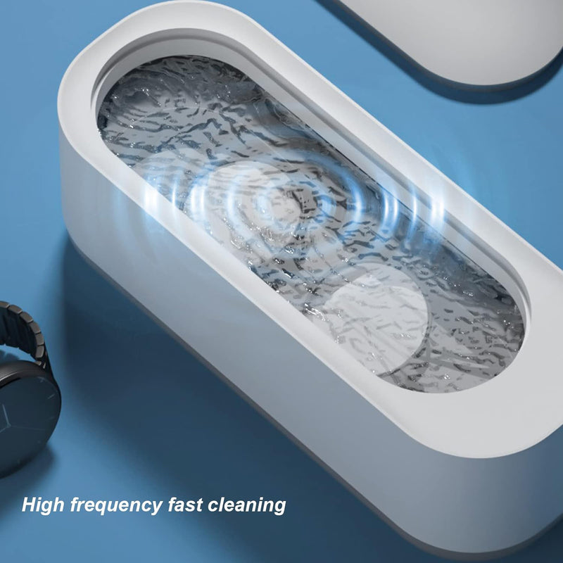 Ultrasonic Jewellery Cleaner, High Frequency Vibration Machine (Battery Not Included)