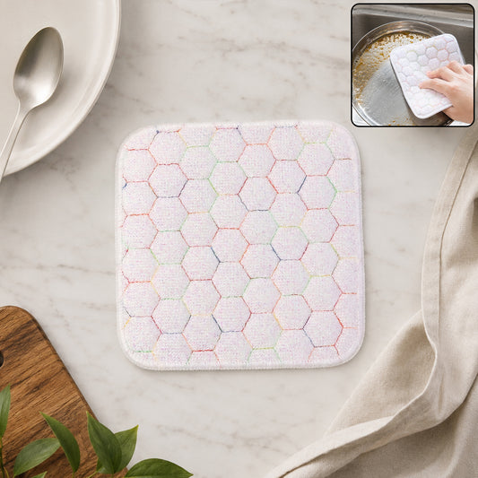 Dish Washing Scrub Pad Heavy Duty Kitchen Scrubber For Utensils Pots 18x18cm (1 Pc)