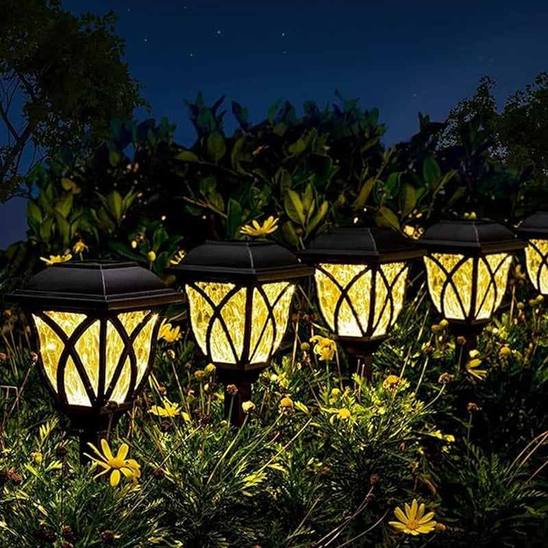 Solar Pathway Lights Outdoor Garden Lights (2 Pcs)