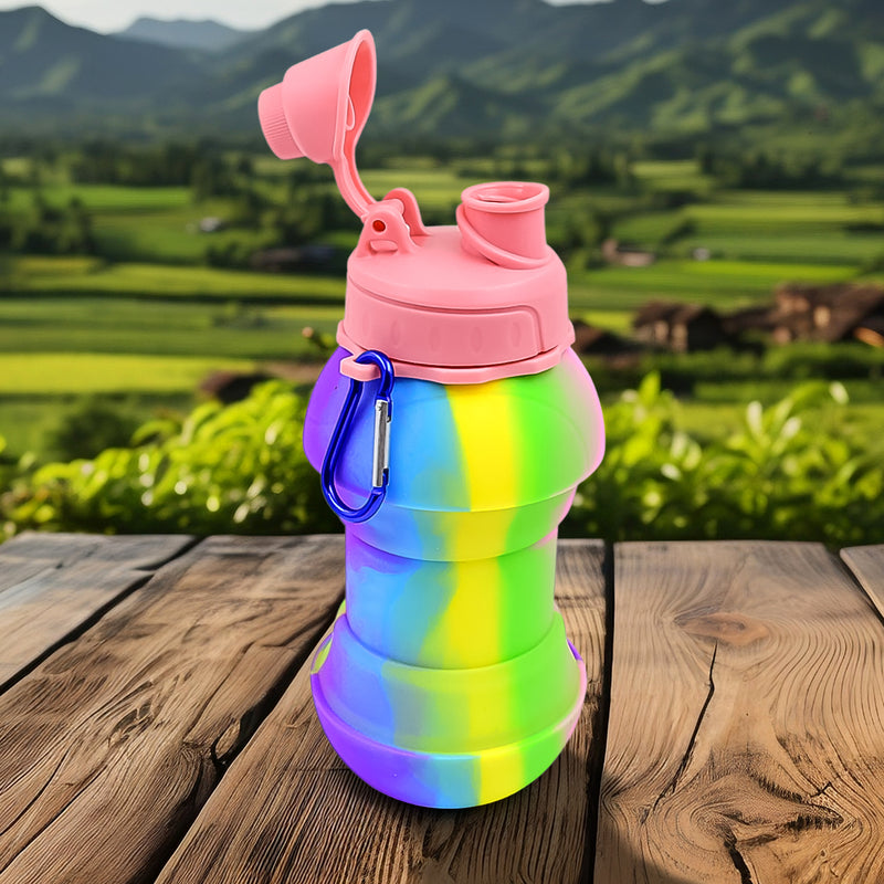 Flexible / Collapsible Silicone Water Bottle (260 ml)